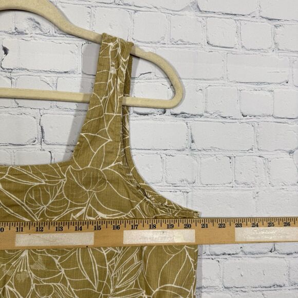 Ana a New Approach XL Crop Top Brown Floral Cottagecore Summer Boho Breezy - Picture 4 of 5